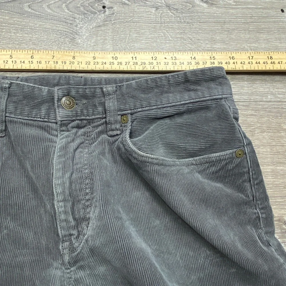 Polo Ralph Lauren Corduroy Pants Mens 30/30 Grey Straight Leg Stretch Casual